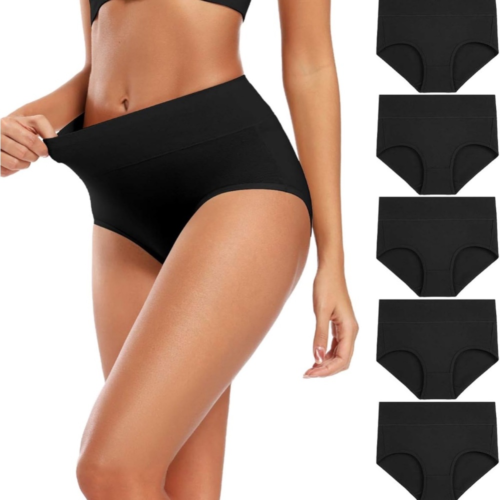 NWT Molasus Women's Cotton Underwear High Waisted Full Coverage Ladies Panties